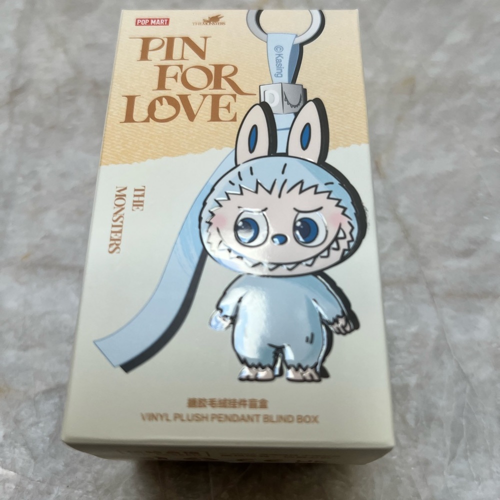 Pop Mart “Pin for Love” Vinyl Plush Pendant Blind Box - Blue